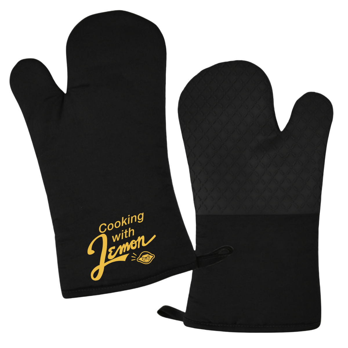 Cooking with Lemon Oven Mitt