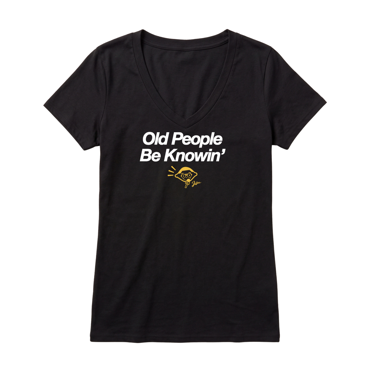 Old People Be Knowin' V-Neck T-Shirt