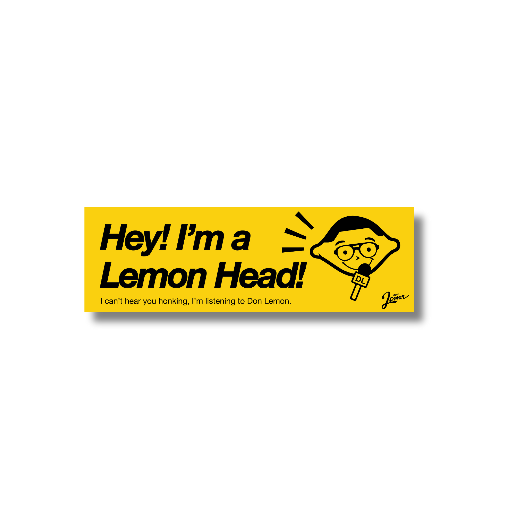Lemonheads Sticker Lemon Head Bumper Sticker – Don Lemon Merch Store