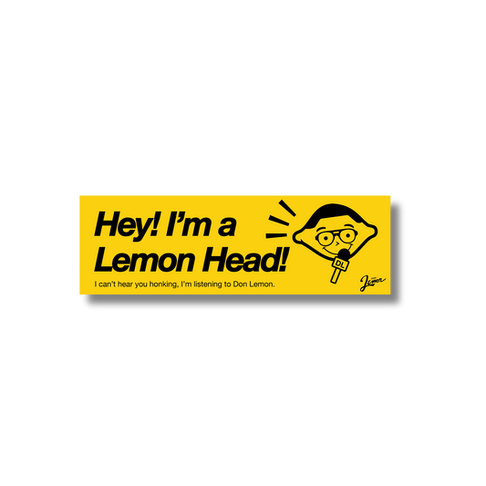 Lemon Head Bumper Sticker