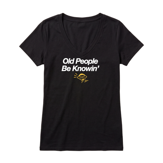 Old People Be Knowin' V-Neck T-Shirt